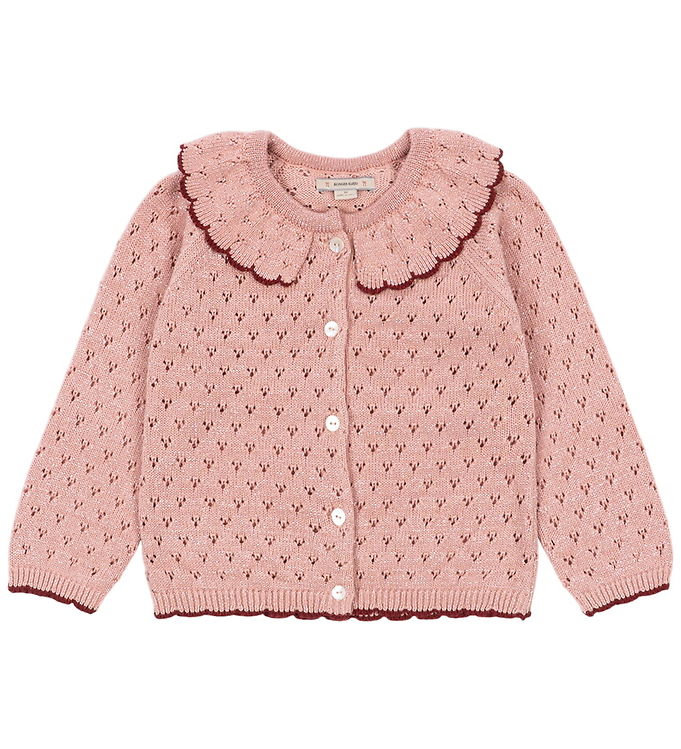 Konges Sløjd Cardigan - Strik/Hulmønster - Holiday - Mellow Rose