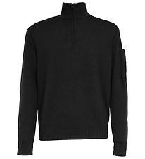 C.P. Company Bluse m. Lynlås - Uld - Sort