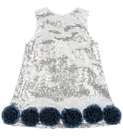 Konges Sløjd Kjole - Tindra Rose - Silver m. Pailletter