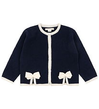 Konges Sløjd Cardigan - Uld - Alette - Navy Blazer m. Sløjfer