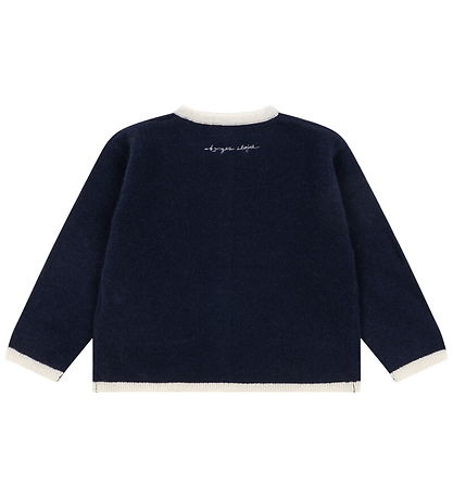 Konges Sløjd Cardigan - Uld - Alette - Navy Blazer m. Sløjfer