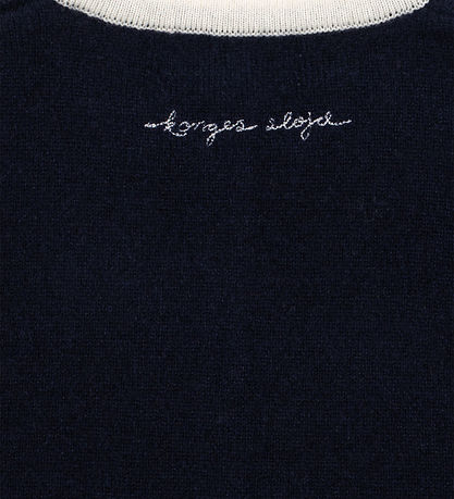 Konges Sløjd Cardigan - Uld - Alette - Navy Blazer m. Sløjfer