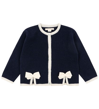 Konges Sløjd Cardigan - Uld - Alette - Navy Blazer m. Sløjfer