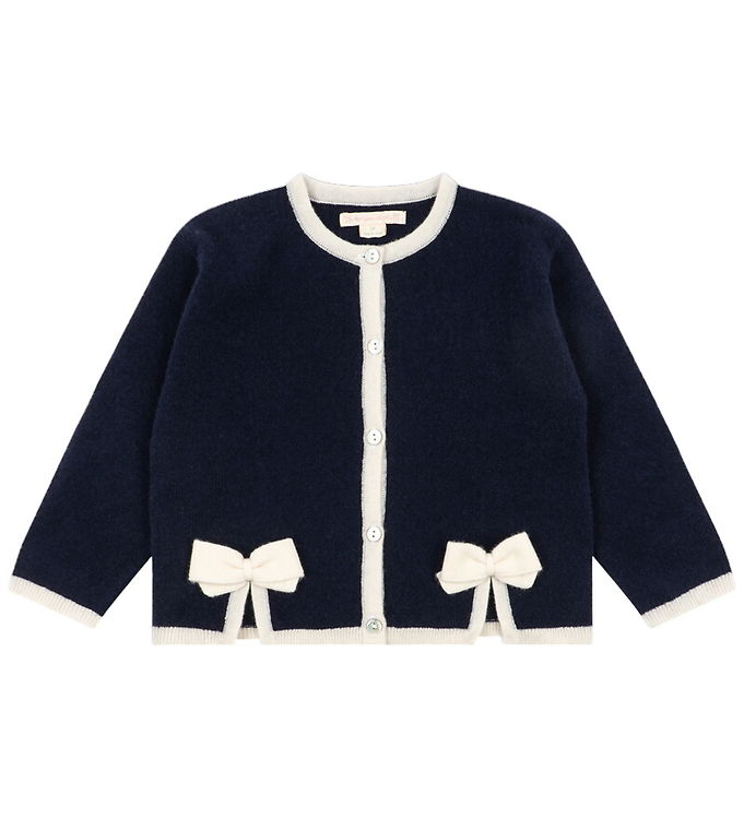 Konges Sløjd Cardigan - Uld - Alette - Navy Blazer m. Sløjfer
