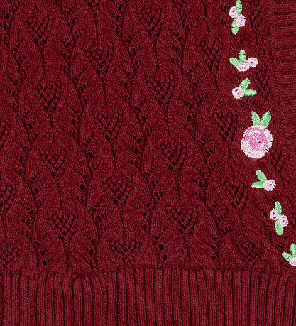 Konges Sløjd Elefanthue - Strik/Hulmønster - Rosier - Pomegranat