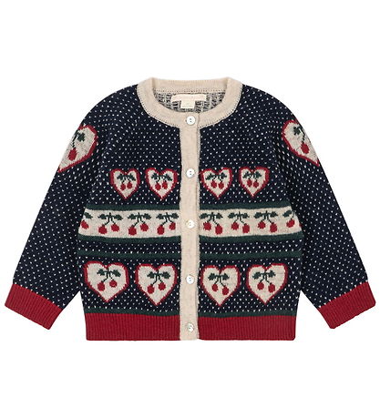 Konges Sløjd Cardigan - Uld/Polyamid - Belou - Cherry