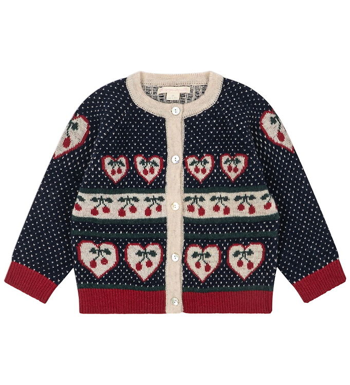 Konges Sløjd Cardigan - Uld/Polyamid - Belou - Cherry