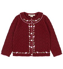 Konges Sløjd Cardigan - Strik/Hulmønster - Rosier - Pomegranate