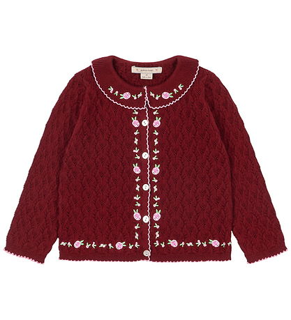 Konges Sløjd Cardigan - Strik/Hulmønster - Rosier - Pomegranate