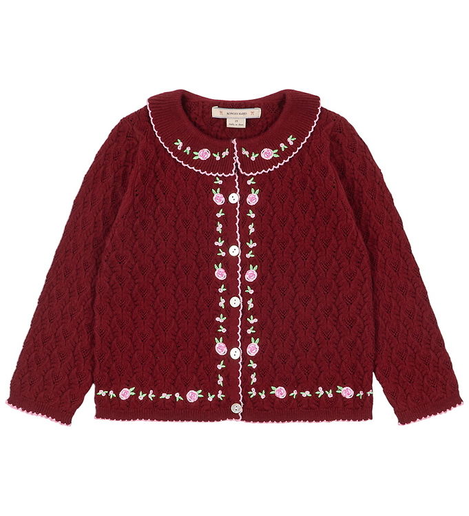 Konges Sløjd Cardigan - Strik/Hulmønster - Rosier - Pomegranate