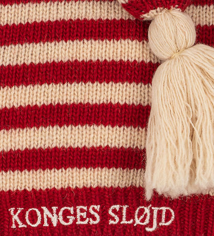 Konges Sløjd Nissehue - Uld/Polyamid - Strik - Christmas Stripe