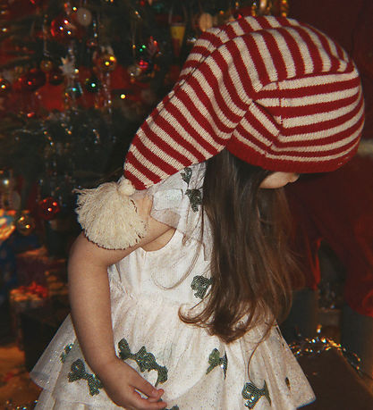 Konges Sløjd Nissehue - Uld/Polyamid - Strik - Christmas Stripe