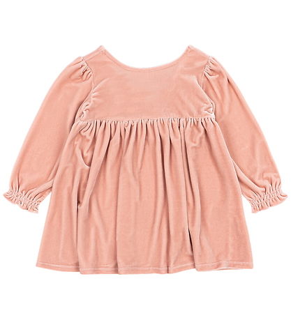 Konges Sløjd Kjole - Velour - Gia Bow - Mellow Rose