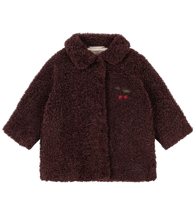 Konges Sløjd Fleecejakke - Teddy - Calin - Decadent Chocolate