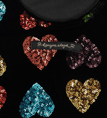 Konges Sløjd Kjole - Velour - Cuore - Amour Sequin