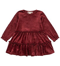 Konges Sløjd Dress - Velvet - Jingle - Red Dahlia