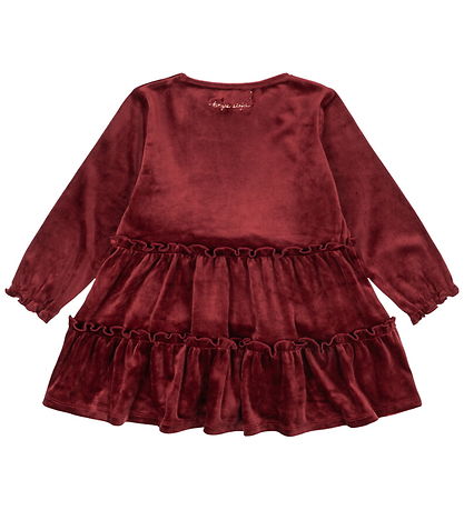 Konges Sløjd Kjole - Velour - Jingle - Red Dahlia