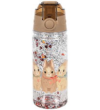 Konges Sløjd Water Bottle - 350 mL - Bunny w. Glitter