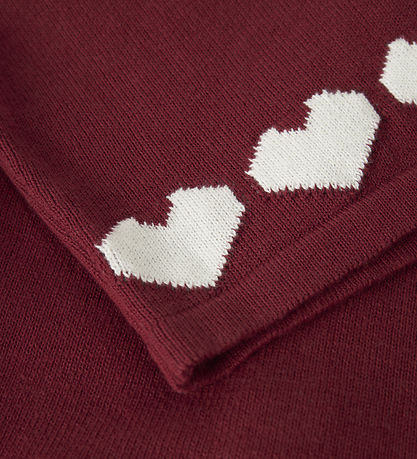 Name it Cardigan - Strik - NMFRALBOS - Red Dahlia