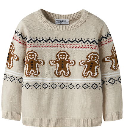 Name it Bluse - Strik - NMNRISMAS - Peyote Melange