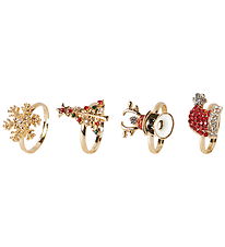 Name It Ringe - 4-pak - NkfAcc-Omary - Gold Colour/626