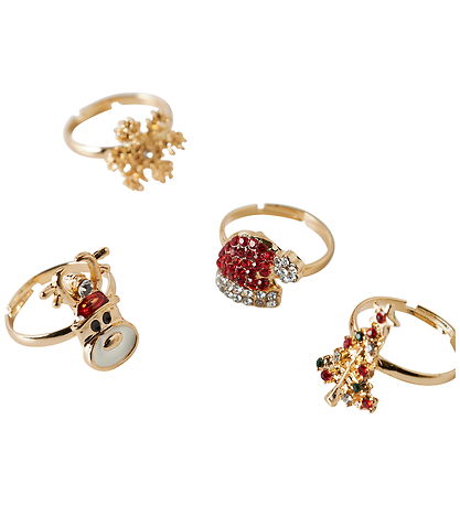 Name It Ringe - 4-pak - NkfAcc-Omary - Gold Colour/626