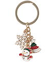 Name It Nøglering - NkfRiholly - Gold Colour/Snowman