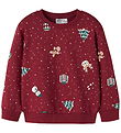 Name It Bluse - NmnVohom - Red Dahlia/Christmas