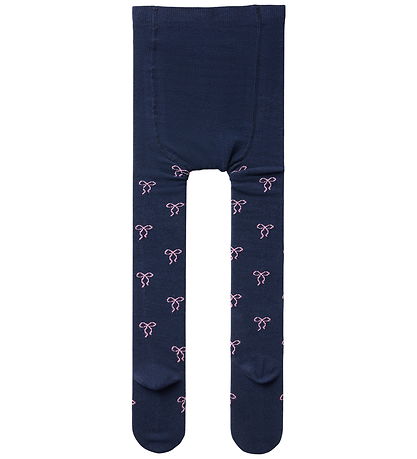 Name It Strømpebukser - 2-pak - NmfVichristmas - Navy Blazer/Red