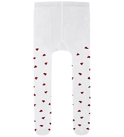 Name It Strømpebukser - 2-pak - NmfVichristmas - Bright White/Re