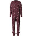 Name It Nattøj - 2-delt - NanVismas - Burgundy/Christmas