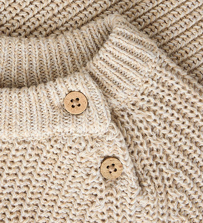 Lil Atelier Bluse - Strik - NmmRokkos - White Pepper/Melange