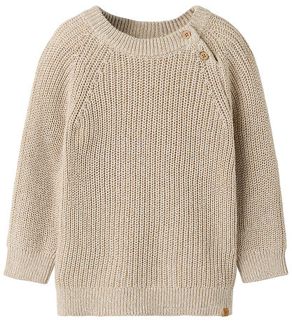 Lil Atelier Bluse - Strik - NmmRokkos - White Pepper/Melange