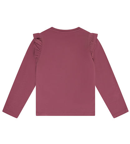 Minymo Bluse - Crushed Berry m. Enhjørning/Vendbare Pallietter