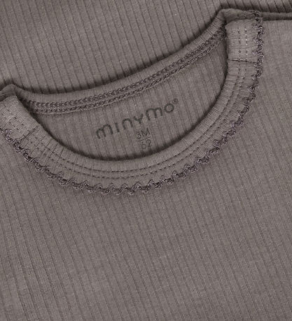 Minymo Body l/æ - Rib - Plum Truffle