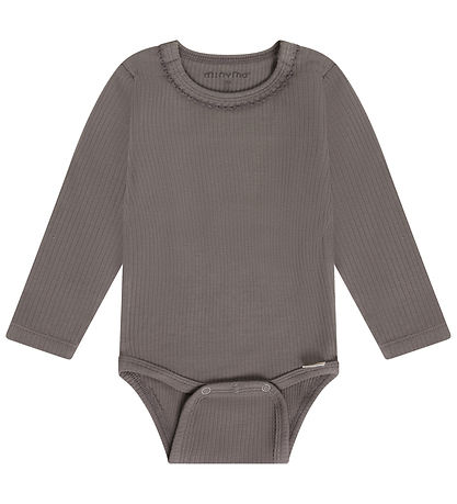 Minymo Body l/æ - Rib - Plum Truffle