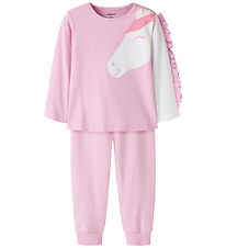 Name It Pyjama Set  - NmfReteq - Full Blooming Pink