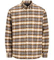 Jack & Jones Skjorte - JprBlustanley - Flannel - Walnut