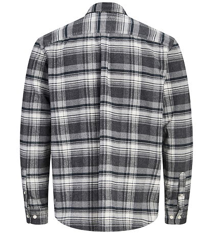 Jack & Jones Skjorte - JprBlustanley - Flannel - Charcoal Gray