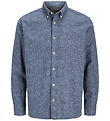 Jack & Jones Skjorte - JprBlustanley - Flannel - Estate Blue