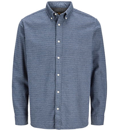 Jack & Jones Skjorte - JprBlustanley - Flannel - Estate Blue