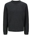 Jack & Jones Bluse - Strik - JjjAxon - Asphalt