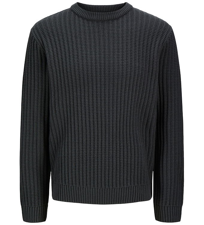 Jack & Jones Bluse - Strik - JjjAxon - Asphalt