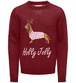 Kids Only Bluse - Strik - KogFala - Cabernet/Dog
