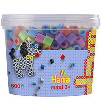 Hama Maxi Perler - 600 stk - Pastel Mix 50