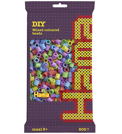 Hama Maxi Perler - 500 stk - Pastel Mix 50