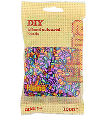 Hama Midi Perler - 1000 Stk - Stribet Mix 92