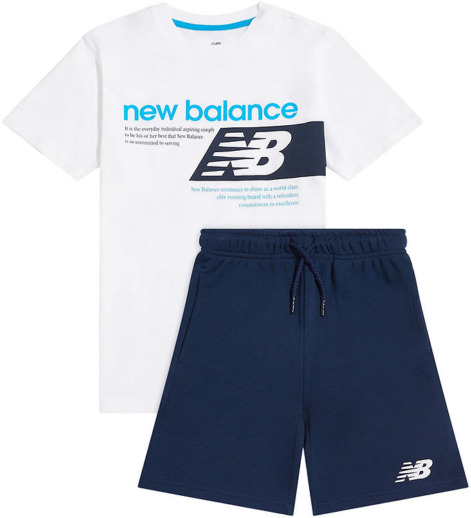 New Balance Shortssæt - Nb Bright White