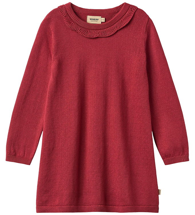 Wheat Kjole - Strik - Nannie - Red Cherry