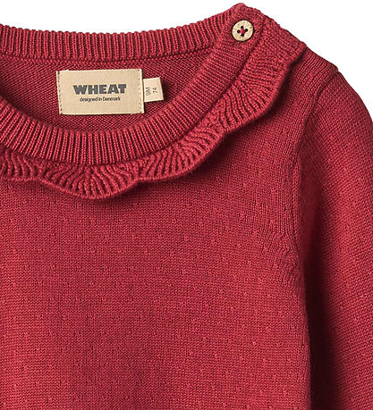 Wheat Kjole - Strik - Nannie - Red Cherry